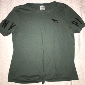 PINK Victoria's Secret front knot T-shirt